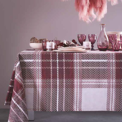 Runner Maison Sucrée Geometrico Bordeaux HOPE