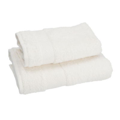 Set 1+1 coppia asciugamano Gabel Tinta unita Bianco MILLE