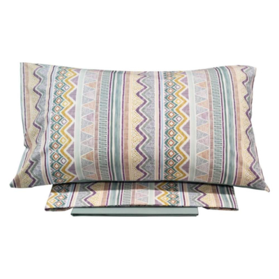 Completo letto Fazzini Geometrico Petrolio ANDE