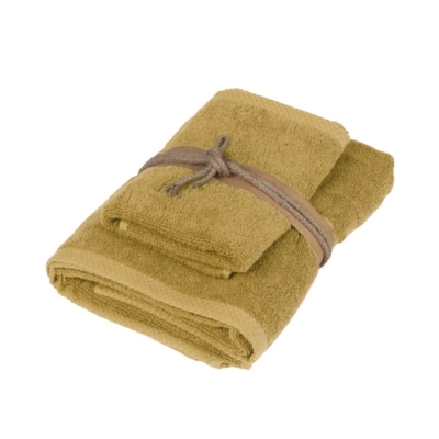 Telo bagno bagno Fazzini Tinta unita Senape SQUARE