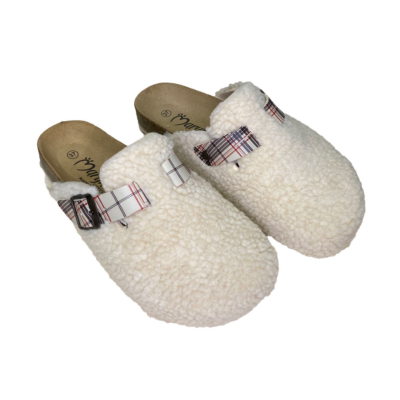 Pantofola donna Maryhome Tinta unita Bianco GRECIA