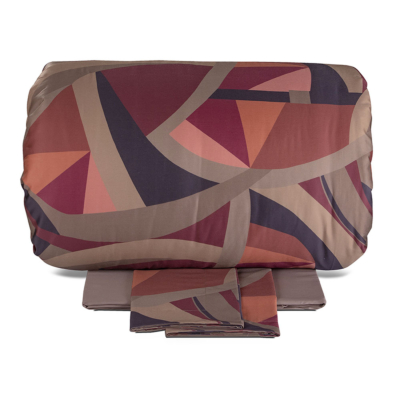 Completo copripiumino Svad Dondi Geometrico Acero IPANEMA