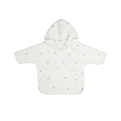 Accappatoio poncho Maryhome Cuori Grigio HEART