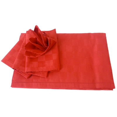 Servizio tavola Vallesusa Scacchi Rosso DAMIER