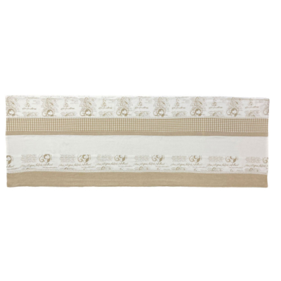 Runner Cotton Joy Geometrico Beige CARMIGNA