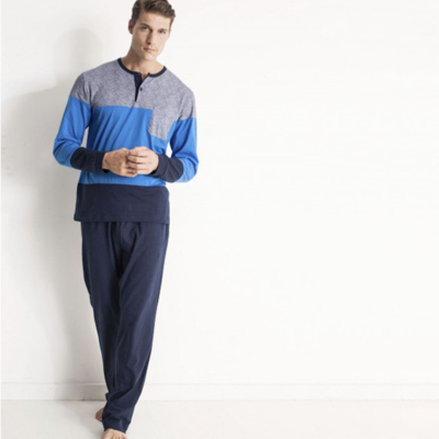 Pigiama uomo Ragno Tinta unita Blu SPORT