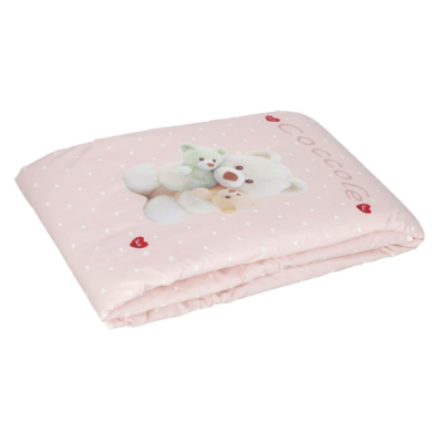 Copriletto trapuntato Trudi Animali Rosa COCCOLE