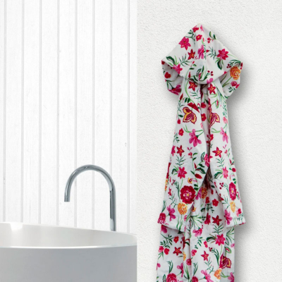 Accappatoio donna Pretti Floreale Ciliegio ARIA