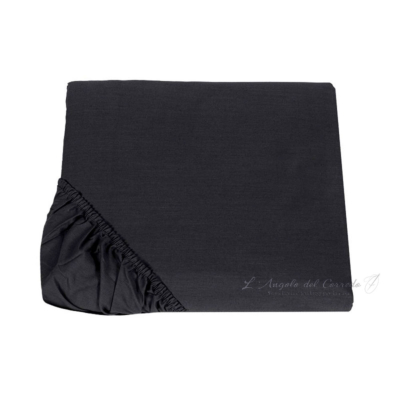 Sotto con gli angoli sfuso Fazzini Tinta unita Nero ARIANNA