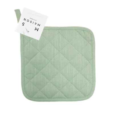 Presina trapuntata Maison Sucrée Tinta unita Salvia ESSENZIALE