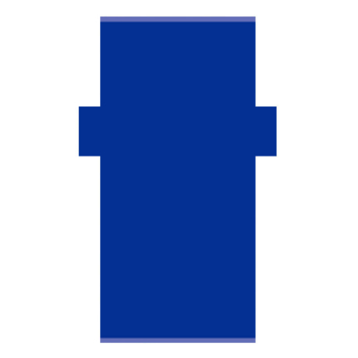 Telo mare mare da lettino Cavalieri Tinta unita Blu Italia NAXOS