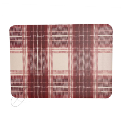 Tovaglietta americana in vinile Maison Sucrée Scacchi Rosso HOPE