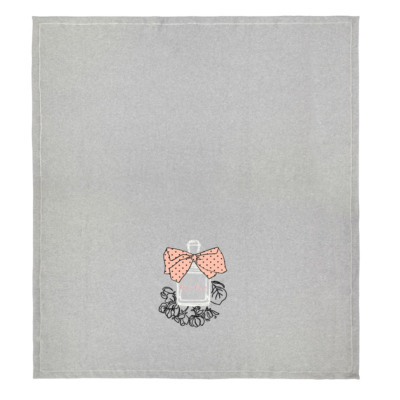 Plaid Maryplaid Floreale Grigio PEPE ROSA