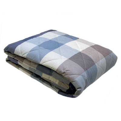 Copriletto trapuntato Gabel Scacchi Blu WILSON