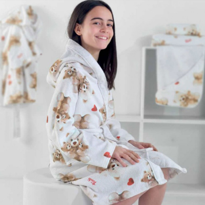 Accappatoio Trudi Animali Bianco COCCOLE