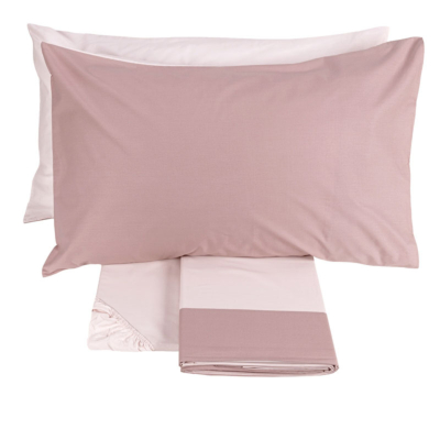 Completo letto Fazzini Tinta unita Cipria/Rosa DIALOGO