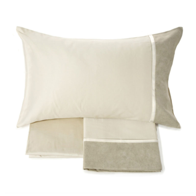 Completo letto in flanella Fazzini Pelle d'elefante Off White GALUCHAT