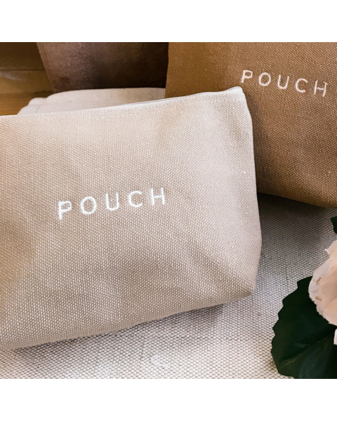 Beauty pochette Beccalli For Life Tinta unita Caramello POUCH