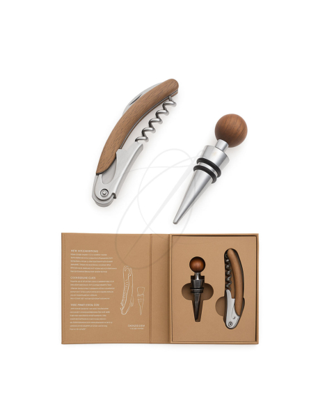 Apri bottiglia e tappo abbinati Maison Sucrée Tinta Unita Grigio DIVINO