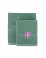 Set 1+1 Coppia Asciugamano Maison Sucrée Natale Eucalipto COCCOLE