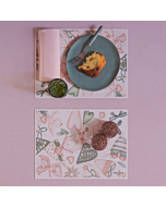 Tovaglietta americana in vinile Maison Sucrée Natale Rosa Cipria COCCOLE