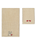 Set 1+1 coppia asciugamano Maryhome Animali Cachemire OLIVER