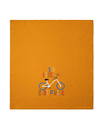 Plaid Maryplaid Bicicletta Ocra PEDALANDO IN BICICLETTA