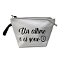 Pochette in eco pelle personalizzata Tinta unita Bianco UN ATTIMO E CI SONO
