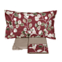 Completo letto Fazzini Floreale Burgundy-Sasso SABI SABI