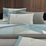 Completo letto in flanella Gabel Geometrico Opale GLASS