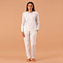 Pigiama donna Maryhome Tinta unita Milk ALBERELLI